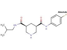 (3R,5S)-N-(4-fluorophenyl)-N'-isobutyl-3,5-piperidinedicarboxamide