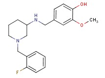 4-({[1-(2-fluorobenzyl)-3-piperidinyl]amino}methyl)-2-methoxyphenol