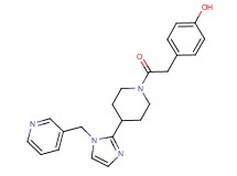4-(2-oxo-2-{4-[1-(3-pyridinylmethyl)-1H-imidazol-2-yl]-1-piperidinyl}ethyl)phenol