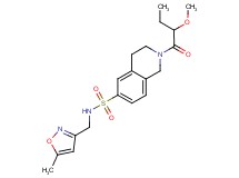 2-(2-methoxybutanoyl)-N-[(5-methylisoxazol-3-yl)methyl]-1,2,3,4-tetrahydroisoquinoline-6-sulfonamide