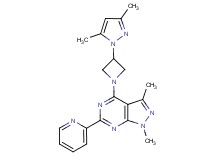 4-[3-(3,5-dimethyl-1H-pyrazol-1-yl)azetidin-1-yl]-1,3-dimethyl-6-pyridin-2-yl-1H-pyrazolo[3,4-d]pyrimidine