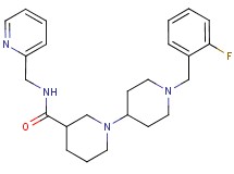 1'-(2-fluorobenzyl)-N-(pyridin-2-ylmethyl)-1,4'-bipiperidine-3-carboxamide