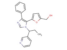 {5-[4-phenyl-1-(1-pyridin-3-ylpropyl)-1H-imidazol-5-yl]-2-furyl}methanol