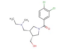 ((3R*,4R*)-1-(3,4-dichlorobenzoyl)-4-{[ethyl(methyl)amino]methyl}pyrrolidin-3-yl)methanol