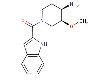 (3S*,4R*)-1-(1H-indol-2-ylcarbonyl)-3-methoxypiperidin-4-amine