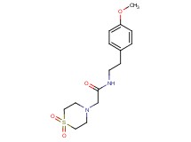 2-(1,1-dioxidothiomorpholin-4-yl)-N-[2-(4-methoxyphenyl)ethyl]acetamide