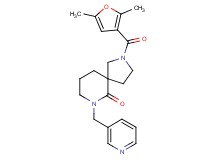 2-(2,5-dimethyl-3-furoyl)-7-(3-pyridinylmethyl)-2,7-diazaspiro[4.5]decan-6-one