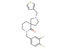 7-(3,4-difluorobenzyl)-2-(3-thienylmethyl)-2,7-diazaspiro[4.5]decan-6-one