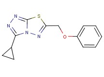 3-cyclopropyl-6-(phenoxymethyl)[1,2,4]triazolo[3,4-b][1,3,4]thiadiazole