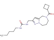 N-{[5-(cyclobutylcarbonyl)-5,6,7,8-tetrahydro-4H-pyrazolo[1,5-a][1,4]diazepin-2-yl]methyl}-N'-pentylurea