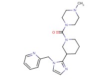 1-methyl-4-({3-[1-(2-pyridinylmethyl)-1H-imidazol-2-yl]-1-piperidinyl}carbonyl)piperazine