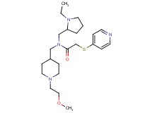 N-[(1-ethyl-2-pyrrolidinyl)methyl]-N-{[1-(2-methoxyethyl)-4-piperidinyl]methyl}-2-(4-pyridinylthio)acetamide