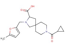 8-(cyclopropylcarbonyl)-2-[(5-methyl-2-furyl)methyl]-2,8-diazaspiro[4.5]decane-3-carboxylic acid