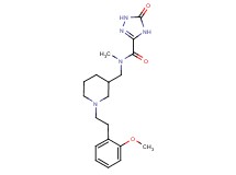 N-({1-[2-(2-methoxyphenyl)ethyl]piperidin-3-yl}methyl)-N-methyl-5-oxo-4,5-dihydro-1H-1,2,4-triazole-3-carboxamide