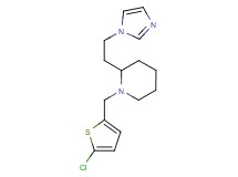 1-[(5-chloro-2-thienyl)methyl]-2-[2-(1H-imidazol-1-yl)ethyl]piperidine