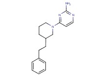 4-[3-(2-phenylethyl)-1-piperidinyl]-2-pyrimidinamine