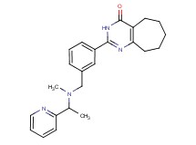 2-[3-({methyl[1-(2-pyridinyl)ethyl]amino}methyl)phenyl]-3,5,6,7,8,9-hexahydro-4H-cyclohepta[d]pyrimidin-4-one