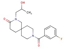 9-(3-fluorobenzoyl)-2-(2-hydroxypropyl)-2,9-diazaspiro[5.5]undecan-3-one