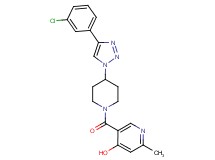 5-({4-[4-(3-chlorophenyl)-1H-1,2,3-triazol-1-yl]-1-piperidinyl}carbonyl)-2-methyl-4-pyridinol