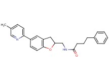 N-{[5-(5-methyl-2-pyridinyl)-2,3-dihydro-1-benzofuran-2-yl]methyl}-4-phenylbutanamide