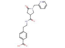 4-[2-({[5-oxo-1-(2-pyridinylmethyl)-3-pyrrolidinyl]carbonyl}amino)ethyl]benzoic acid