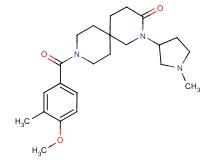 9-(4-methoxy-3-methylbenzoyl)-2-(1-methylpyrrolidin-3-yl)-2,9-diazaspiro[5.5]undecan-3-one