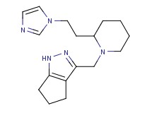 3-({2-[2-(1H-imidazol-1-yl)ethyl]-1-piperidinyl}methyl)-1,4,5,6-tetrahydrocyclopenta[c]pyrazole bis(trifluoroacetate)