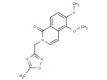 5,6-dimethoxy-2-[(5-methyl-1,2,4-oxadiazol-3-yl)methyl]isoquinolin-1(2H)-one