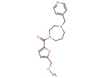 1-[5-(methoxymethyl)-2-furoyl]-4-(4-pyridinylmethyl)-1,4-diazepane