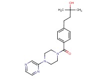 2-methyl-4-(4-{[4-(2-pyrazinyl)-1-piperazinyl]carbonyl}phenyl)-2-butanol