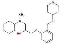 1-[cyclohexyl(methyl)amino]-3-{2-[(tetrahydro-2H-pyran-4-ylamino)methyl]phenoxy}-2-propanol