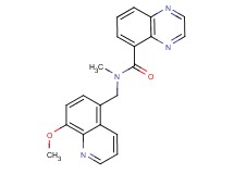 N-[(8-methoxyquinolin-5-yl)methyl]-N-methylquinoxaline-5-carboxamide