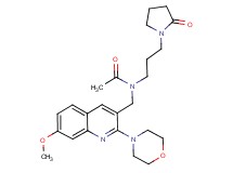 N-{[7-methoxy-2-(4-morpholinyl)-3-quinolinyl]methyl}-N-[3-(2-oxo-1-pyrrolidinyl)propyl]acetamide