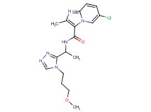 6-chloro-N-{1-[4-(3-methoxypropyl)-4H-1,2,4-triazol-3-yl]ethyl}-2-methylimidazo[1,2-a]pyridine-3-carboxamide