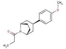 (3-endo)-3-(4-methoxyphenyl)-8-propionyl-8-azabicyclo[3.2.1]octane