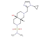 (4aR*,8aR*)-7-[(1-cyclopropyl-1H-imidazol-2-yl)methyl]-4a-hydroxy-N,N-dimethyloctahydro-2,7-naphthyridine-2(1H)-sulfonamide