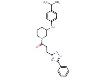 N-(4-isopropylphenyl)-1-[3-(3-phenyl-1,2,4-oxadiazol-5-yl)propanoyl]-3-piperidinamine