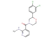 3-{[2-(3,4-dichlorophenyl)morpholin-4-yl]carbonyl}-N-methylpyridin-2-amine