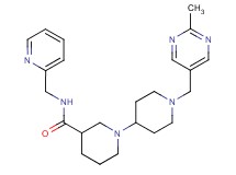 1'-[(2-methylpyrimidin-5-yl)methyl]-N-(pyridin-2-ylmethyl)-1,4'-bipiperidine-3-carboxamide