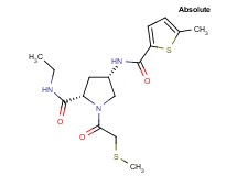 (4S)-N-ethyl-4-{[(5-methyl-2-thienyl)carbonyl]amino}-1-[(methylthio)acetyl]-L-prolinamide