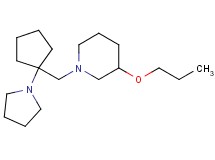 3-propoxy-1-{[1-(1-pyrrolidinyl)cyclopentyl]methyl}piperidine bis(trifluoroacetate)