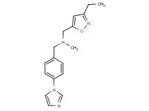 1-(3-ethylisoxazol-5-yl)-N-[4-(1H-imidazol-1-yl)benzyl]-N-methylmethanamine