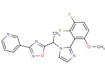 3-(5-{1-[2-(2,3-difluoro-6-methoxyphenyl)-1H-imidazol-1-yl]ethyl}-1,2,4-oxadiazol-3-yl)pyridine