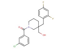 [1-(3-chlorobenzoyl)-3-(2,4-difluorobenzyl)-3-piperidinyl]methanol
