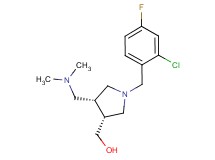 {(3R*,4R*)-1-(2-chloro-4-fluorobenzyl)-4-[(dimethylamino)methyl]pyrrolidin-3-yl}methanol
