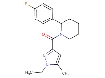 1-[(1-ethyl-5-methyl-1H-pyrazol-3-yl)carbonyl]-2-(4-fluorophenyl)piperidine