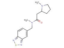 N-(2,1,3-benzothiadiazol-5-ylmethyl)-N-methyl-2-(1-methylpyrrolidin-2-yl)acetamide