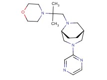 (1R*,5R*)-6-[2-methyl-2-(4-morpholinyl)propyl]-3-(2-pyrazinyl)-3,6-diazabicyclo[3.2.2]nonane