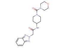 2-(2H-1,2,3-benzotriazol-2-yl)-N-[1-(morpholin-4-ylcarbonyl)piperidin-4-yl]acetamide