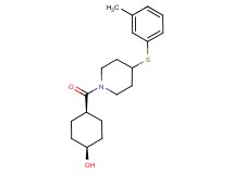 cis-4-({4-[(3-methylphenyl)thio]-1-piperidinyl}carbonyl)cyclohexanol